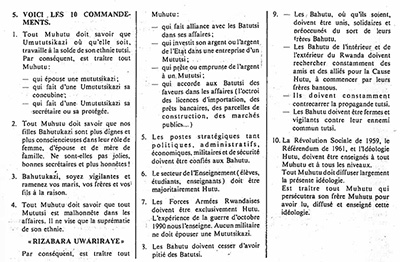 "The Hutu Ten Commandments" thumbnail page 1