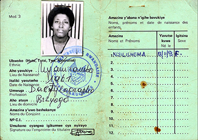 Tutsi Identity Card thumbnail page 1