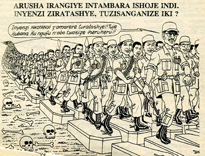 "After Arusha, another war begins. The cockroaches will come back, how will we welcome them?" thumbnail page 1