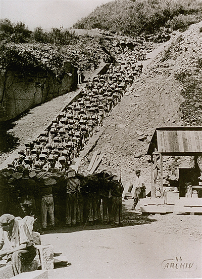"Stairs of Death" at Mauthausen concentration camp thumbnail page 1