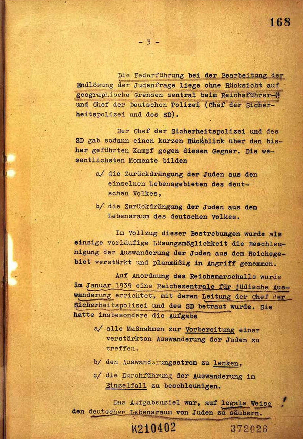 Protocol of the Wannsee Conference page 3