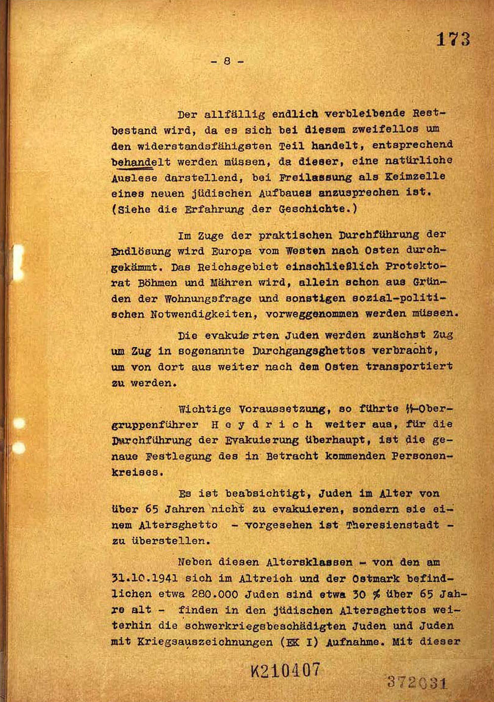 Protocol of the Wannsee Conference page 8
