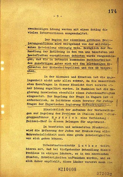 Load Protocol of the Wannsee Conference in Main Document Viewer