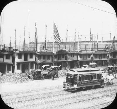 Load Horse Car, Oyster Market, New York City, c. 1900 in Main Document Viewer