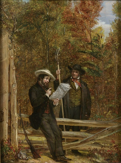 Load The Herald in the Country (Politics of 1852 or Who Let Down the Bars?), by William Sidney Mount (1807–1868) in Main Document Viewer