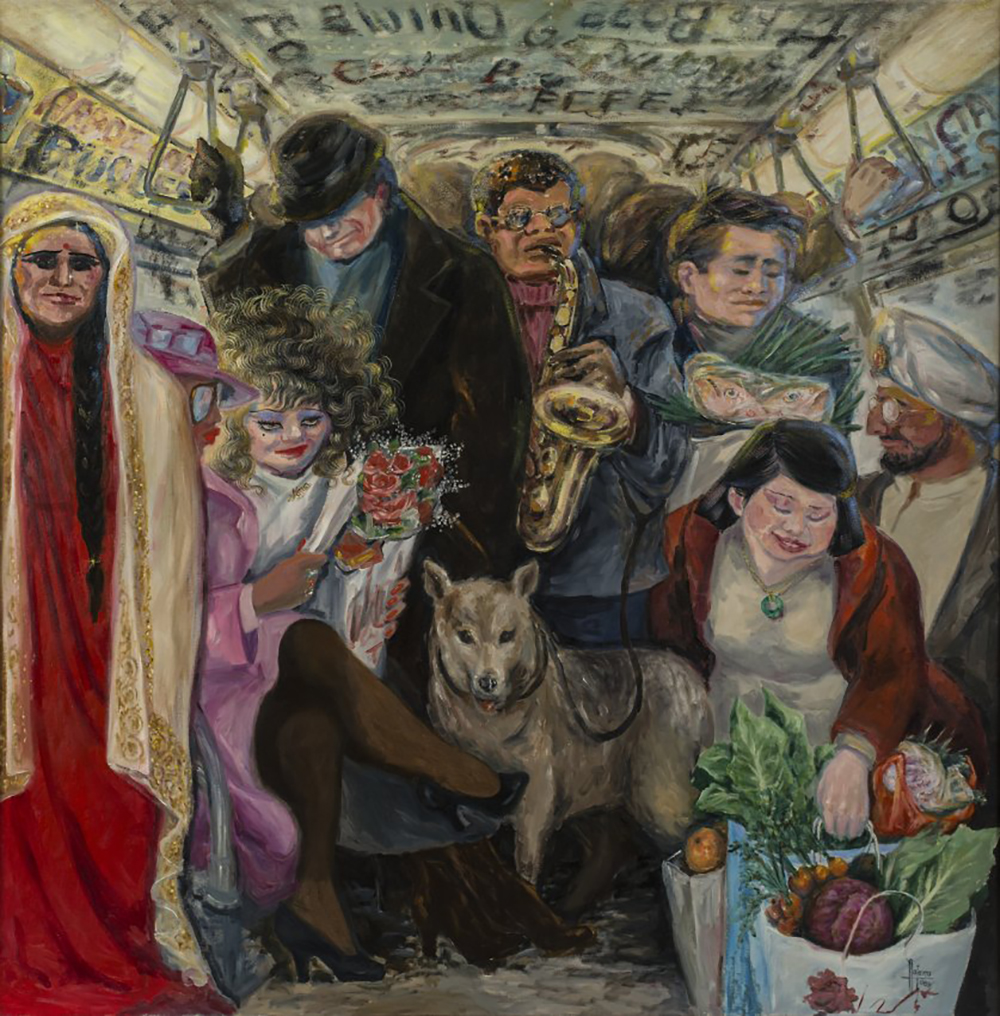 Ride on a Flushing Train, by Esteban Najarro (1924–2012) page 1