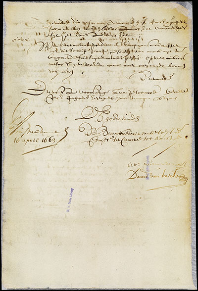Letter from the Directors to Stuyvesant, April 16, 1663 thumbnail page 8