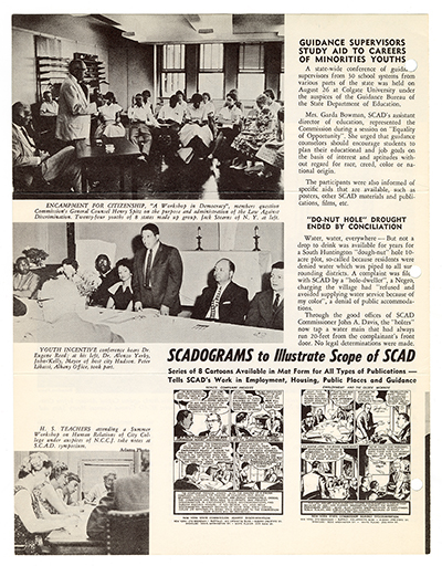 New York State Commission Against Discrimination (SCAD) newsletter, October 1959 thumbnail page 2