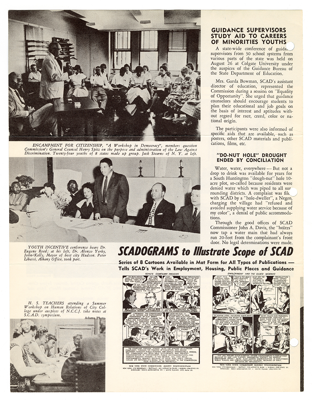 New York State Commission Against Discrimination (SCAD) newsletter, October 1959 page 2