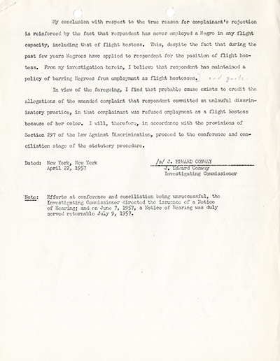 Load Determination After Investigation for the Dorothy Franklin Case, April 22, 1957 in Main Document Viewer