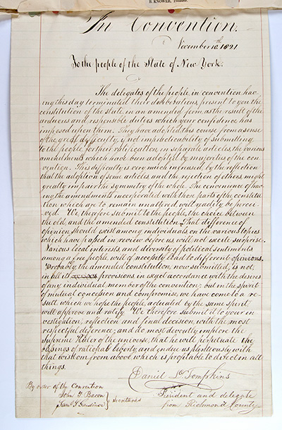 Load Second Constitution of New York State, 1821 in Main Document Viewer