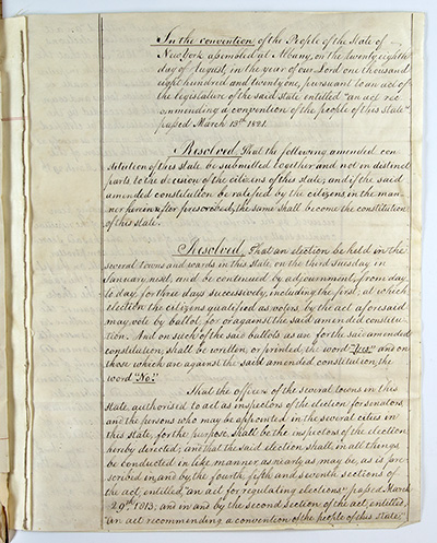 Load Second Constitution of New York State, 1821 in Main Document Viewer