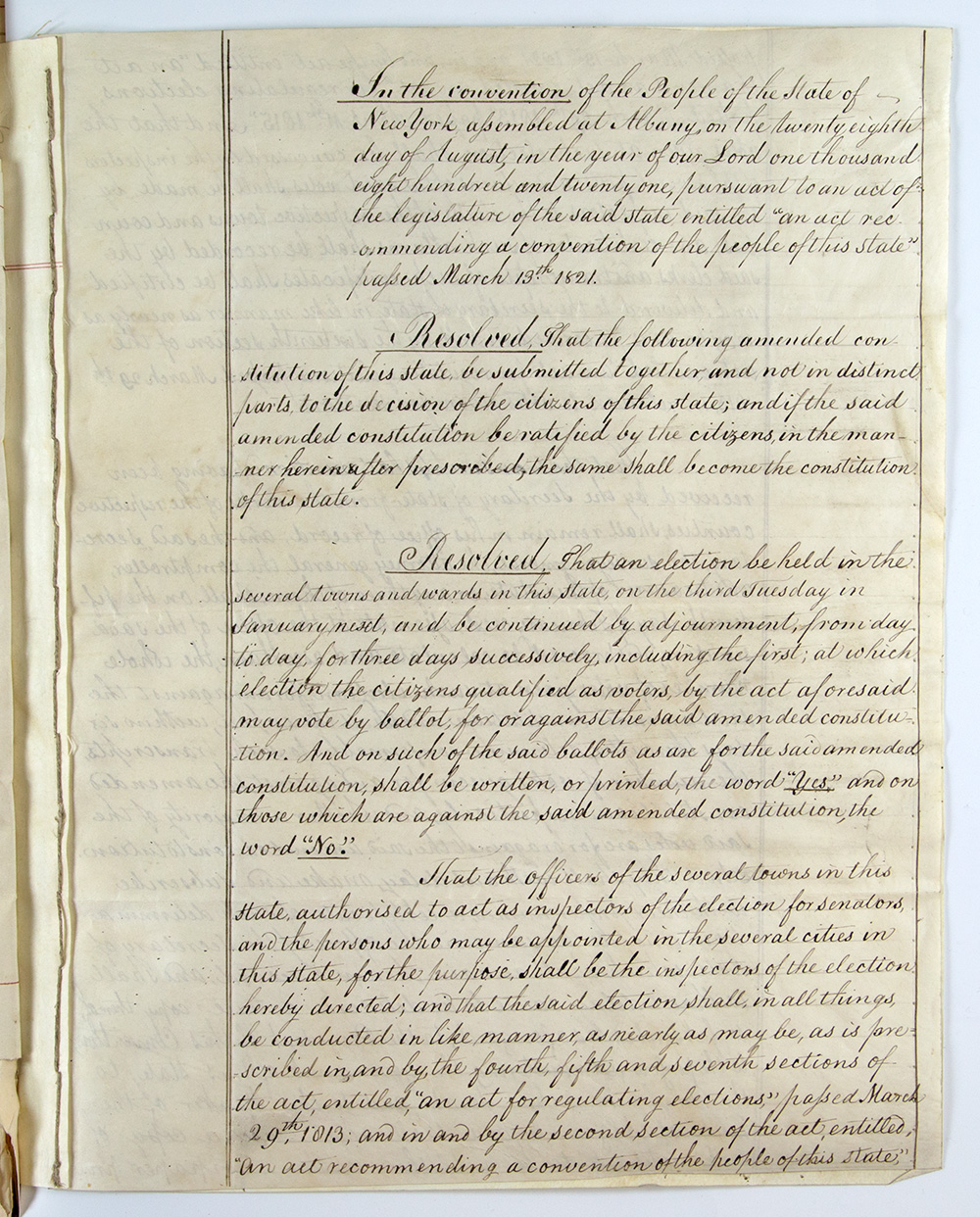 Second Constitution of New York State, 1821 page 5