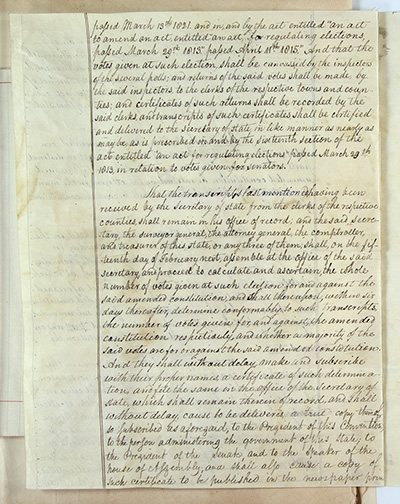 Load Second Constitution of New York State, 1821 in Main Document Viewer
