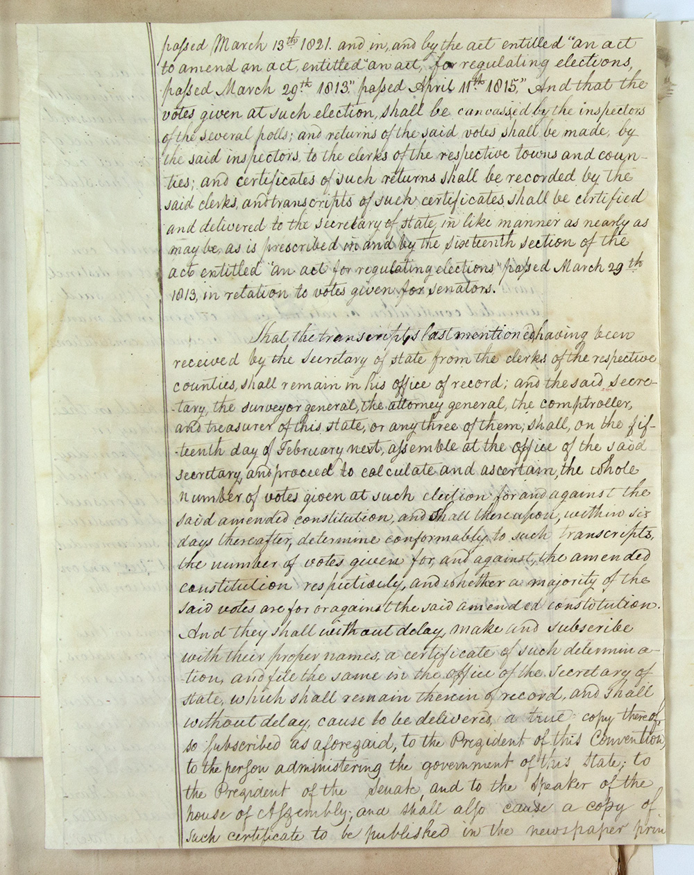 Second Constitution of New York State, 1821 page 6