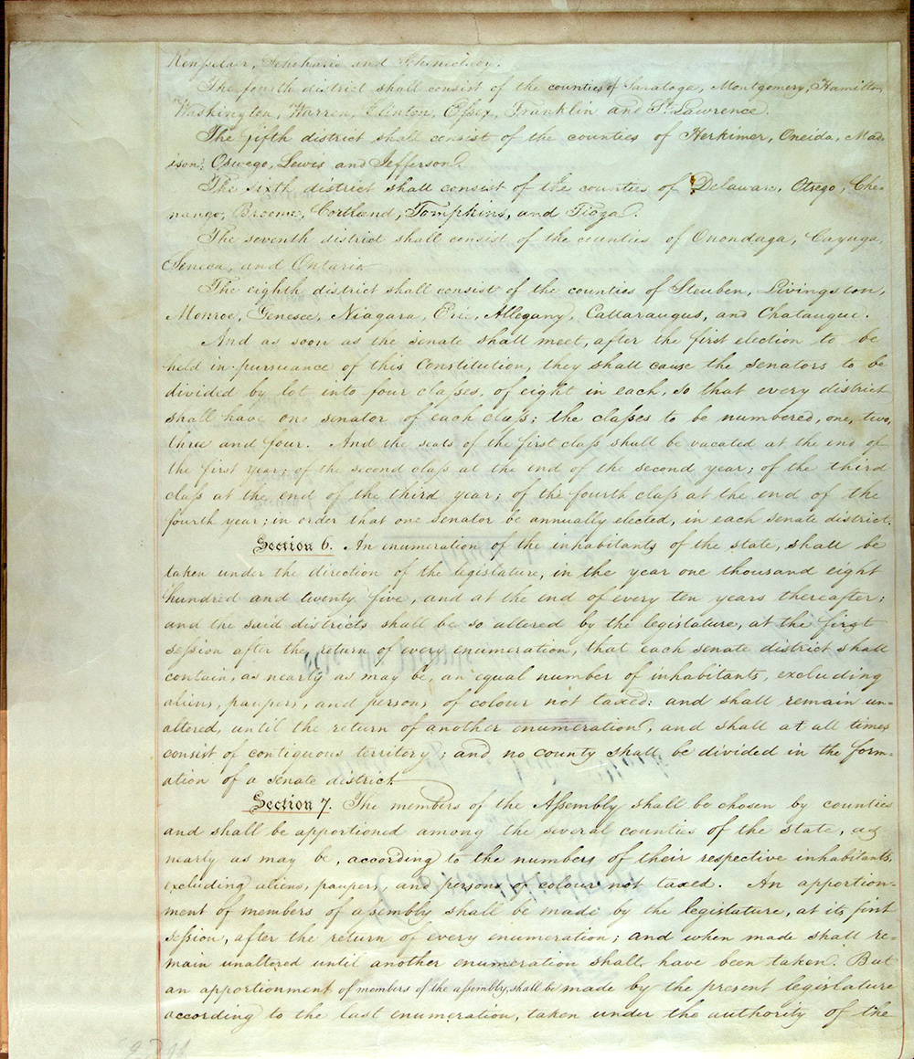 Second Constitution of New York State, 1821 page 10