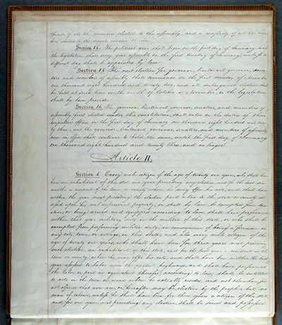 Load Second Constitution of New York State, 1821 in Main Document Viewer