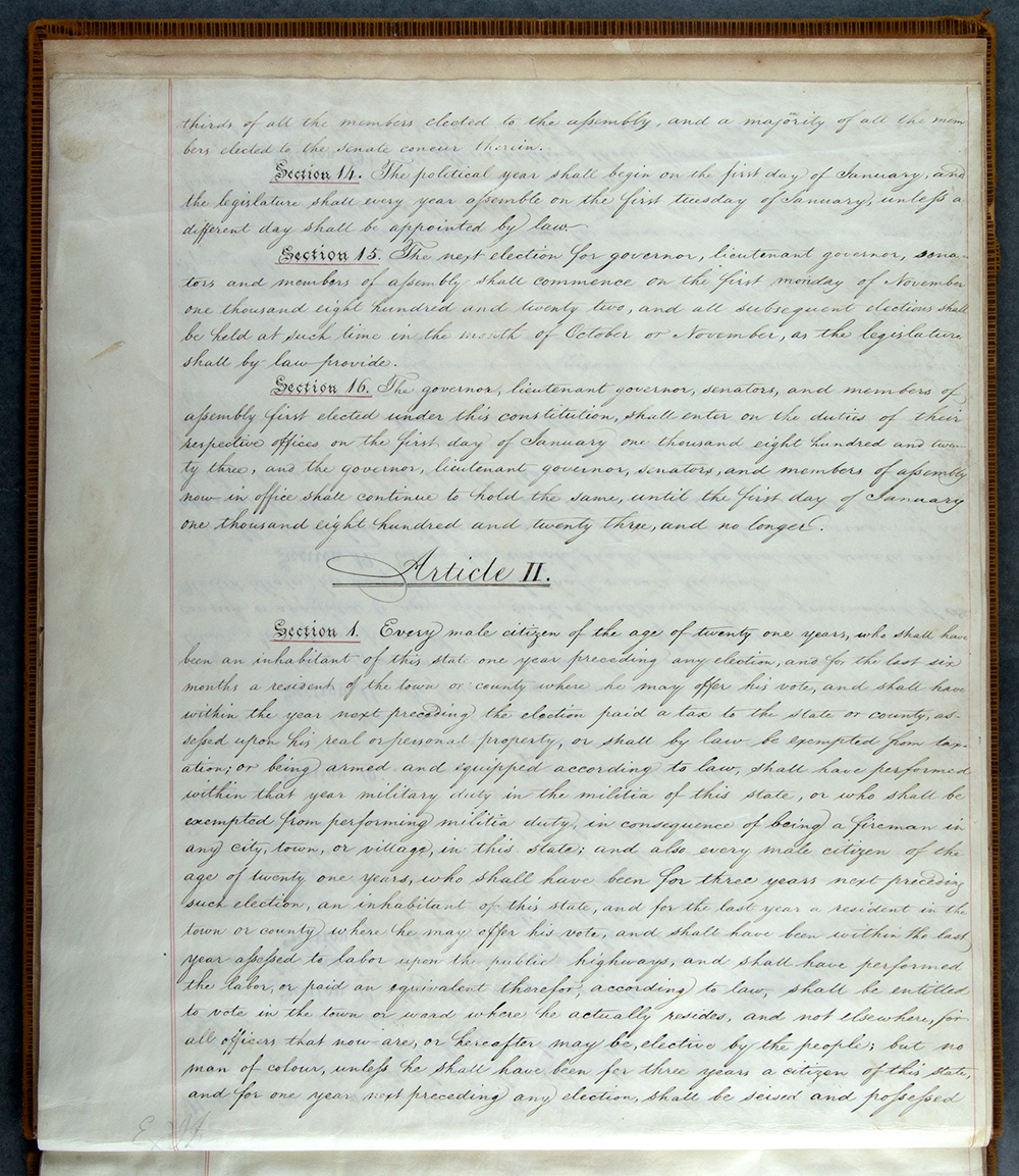 Second Constitution of New York State, 1821 page 12