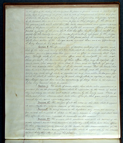 Load Second Constitution of New York State, 1821 in Main Document Viewer
