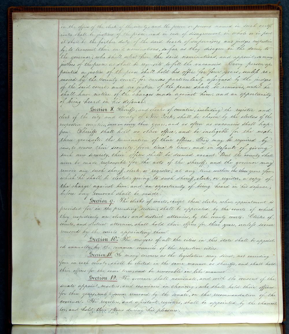Second Constitution of New York State, 1821 page 16
