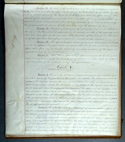 Load Second Constitution of New York State, 1821 in Main Document Viewer