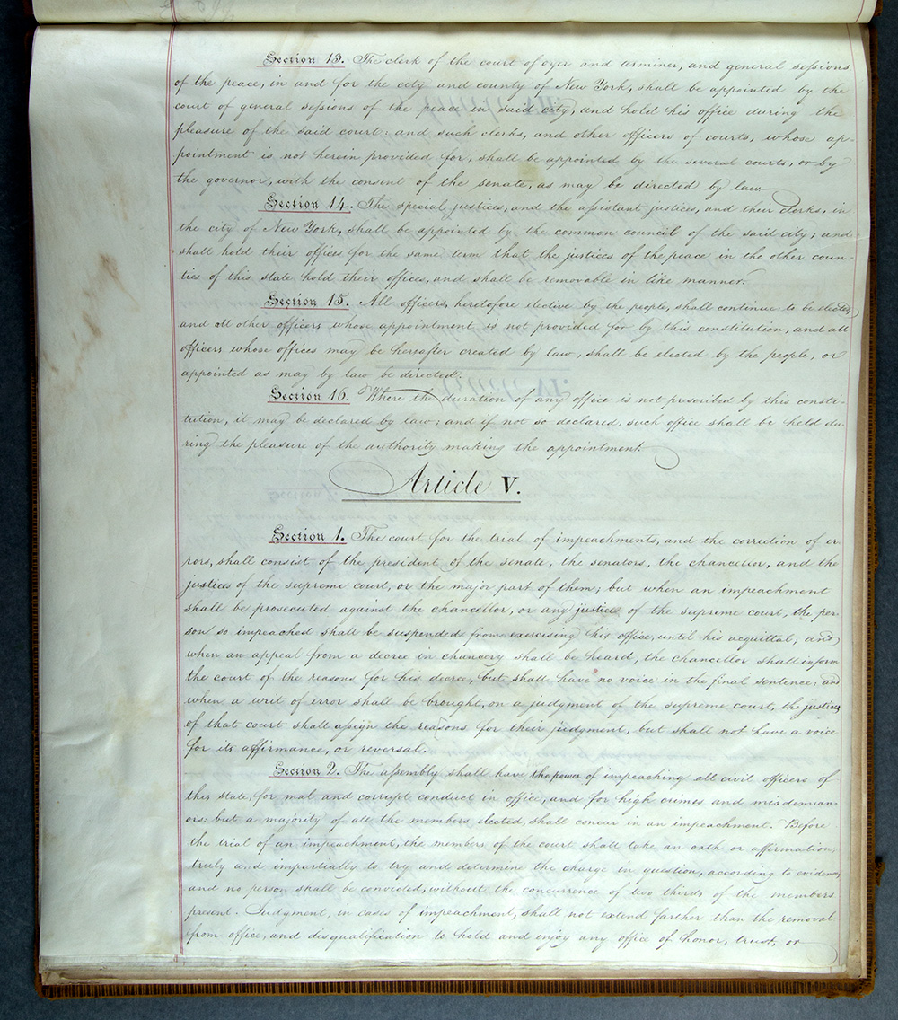 Second Constitution of New York State, 1821 page 17