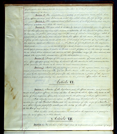 Load Second Constitution of New York State, 1821 in Main Document Viewer