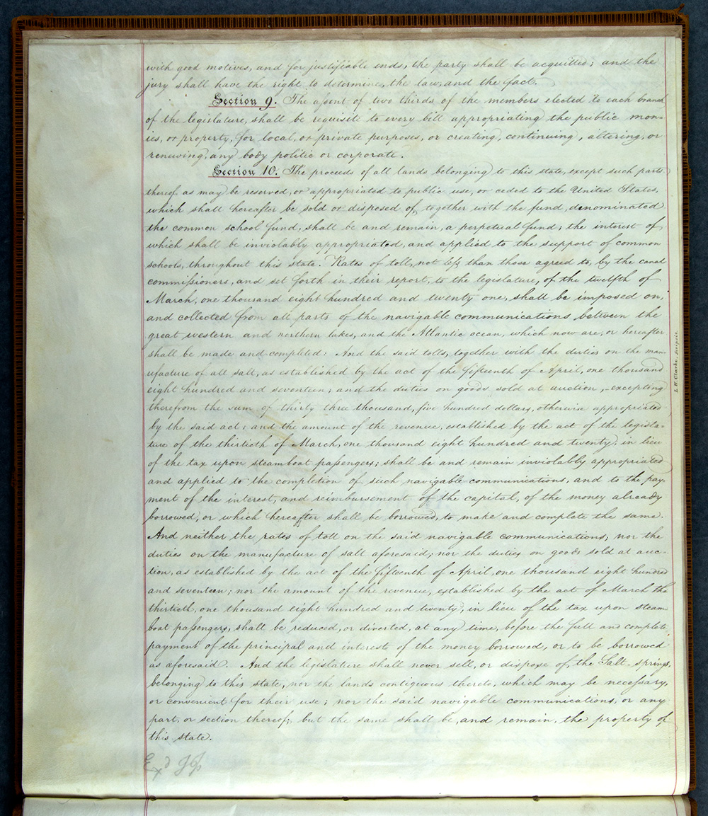 Second Constitution of New York State, 1821 page 20