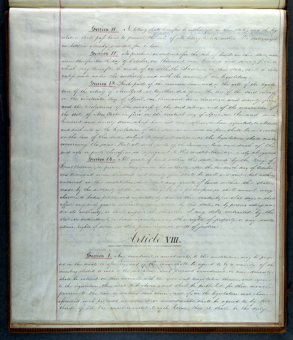 Second Constitution of New York State, 1821 page 21