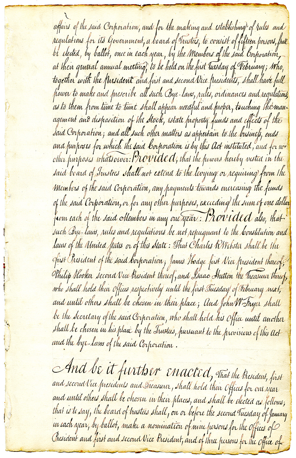 Law Incorporating the Society of Mechanics of the City of Albany page 3