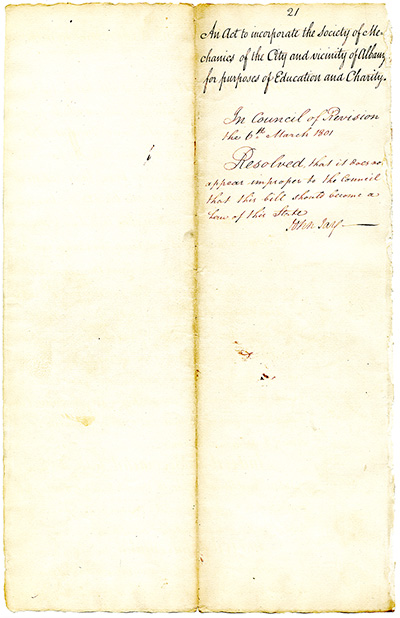 Law Incorporating the Society of Mechanics of the City of Albany thumbnail page 7