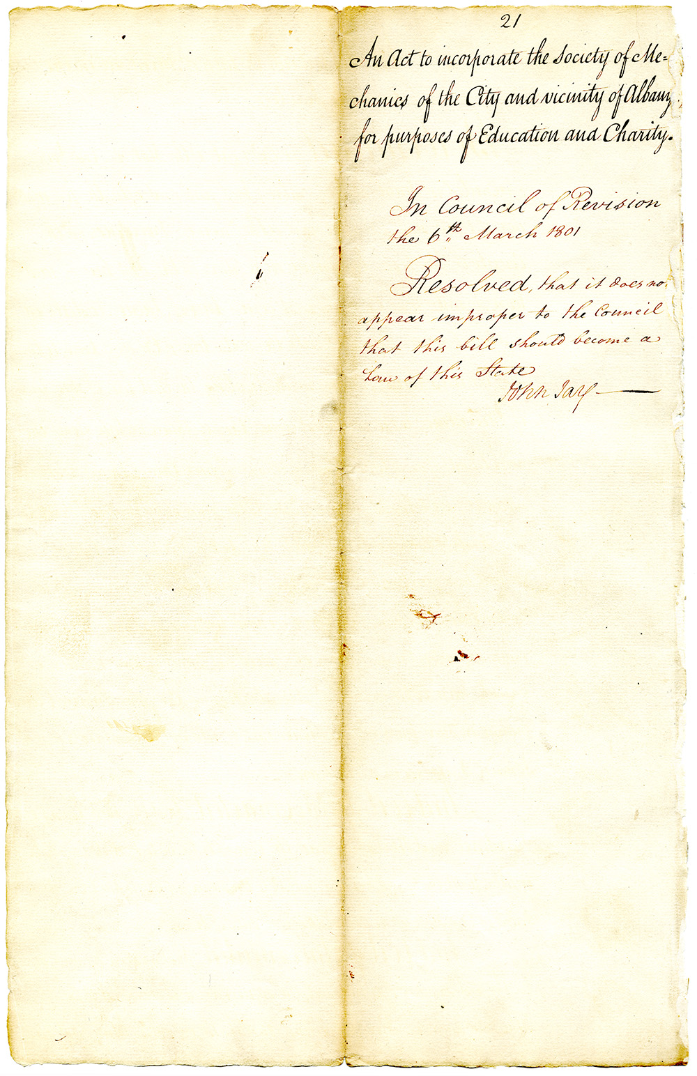 Law Incorporating the Society of Mechanics of the City of Albany page 7