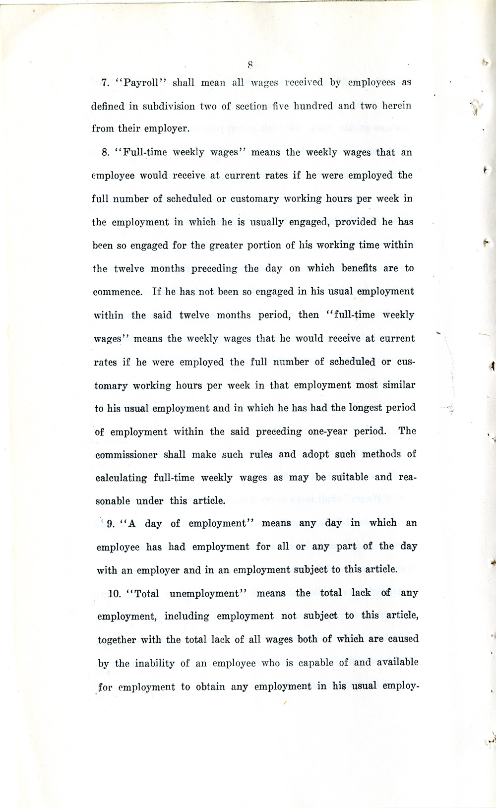 Unemployment Insurance Law page 8