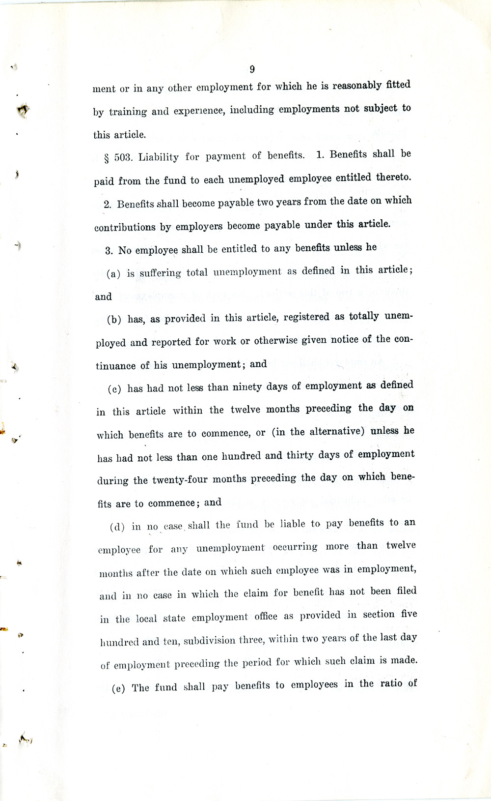 Unemployment Insurance Law page 9