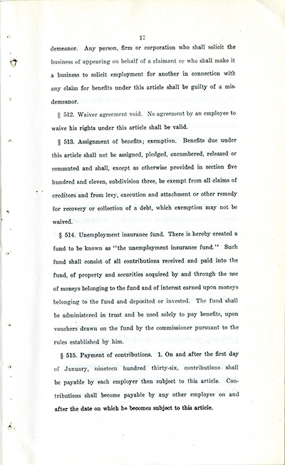 Unemployment Insurance Law thumbnail page 17