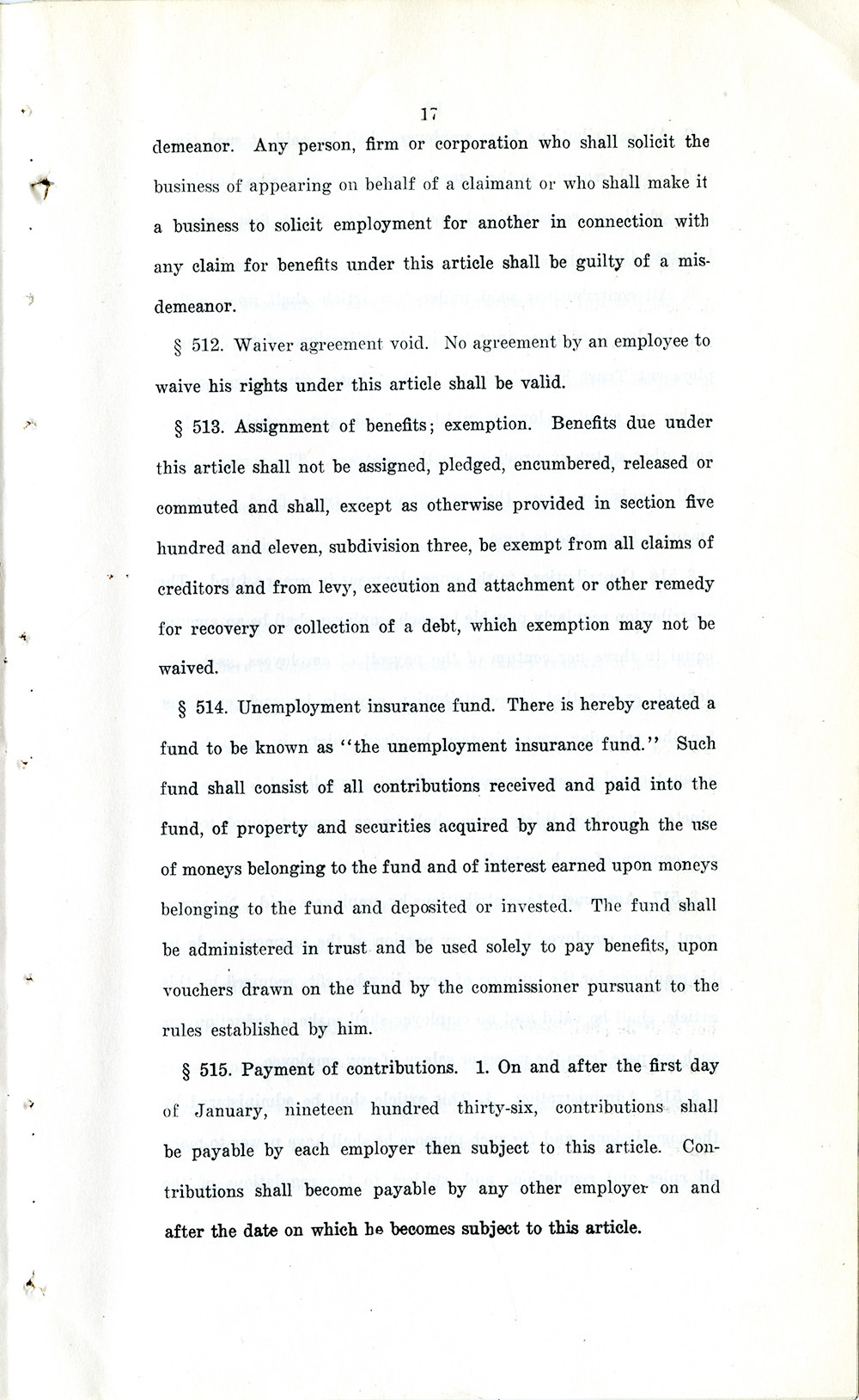 Unemployment Insurance Law page 17