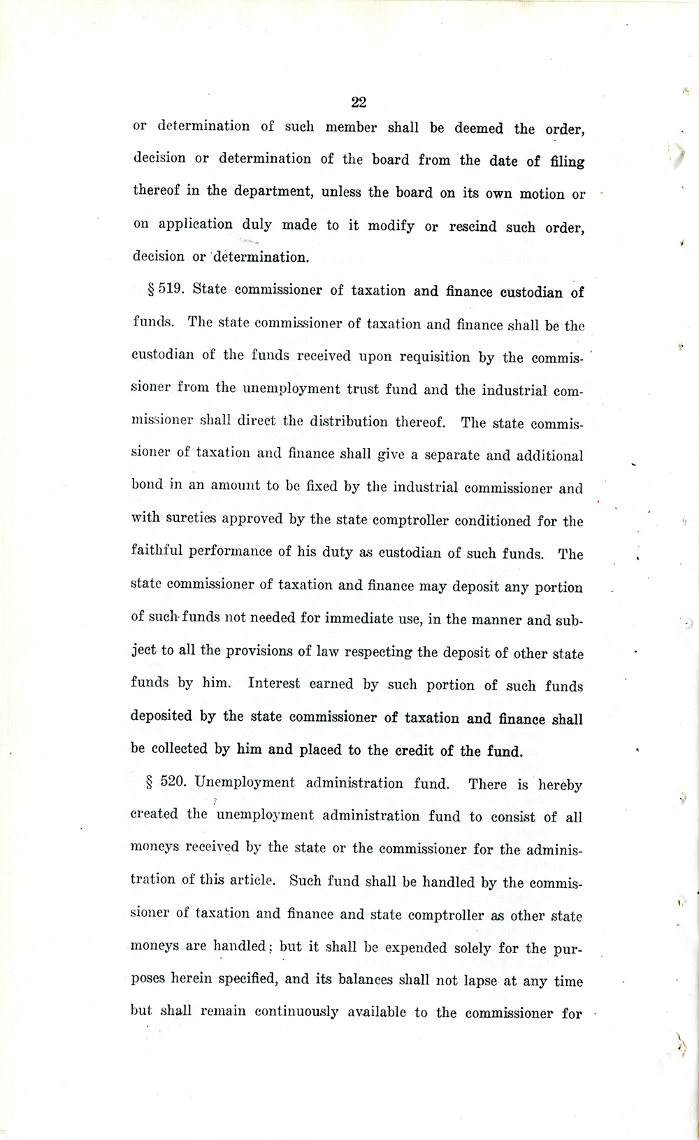 Unemployment Insurance Law page 22
