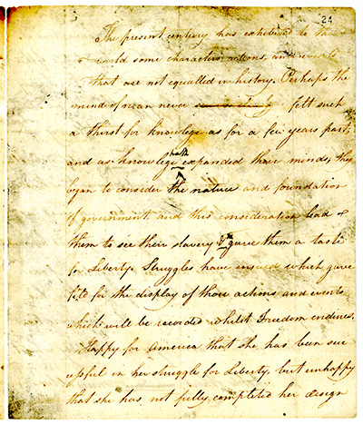 "On Slavery" essay written by Daniel D. Tompkins thumbnail page 1