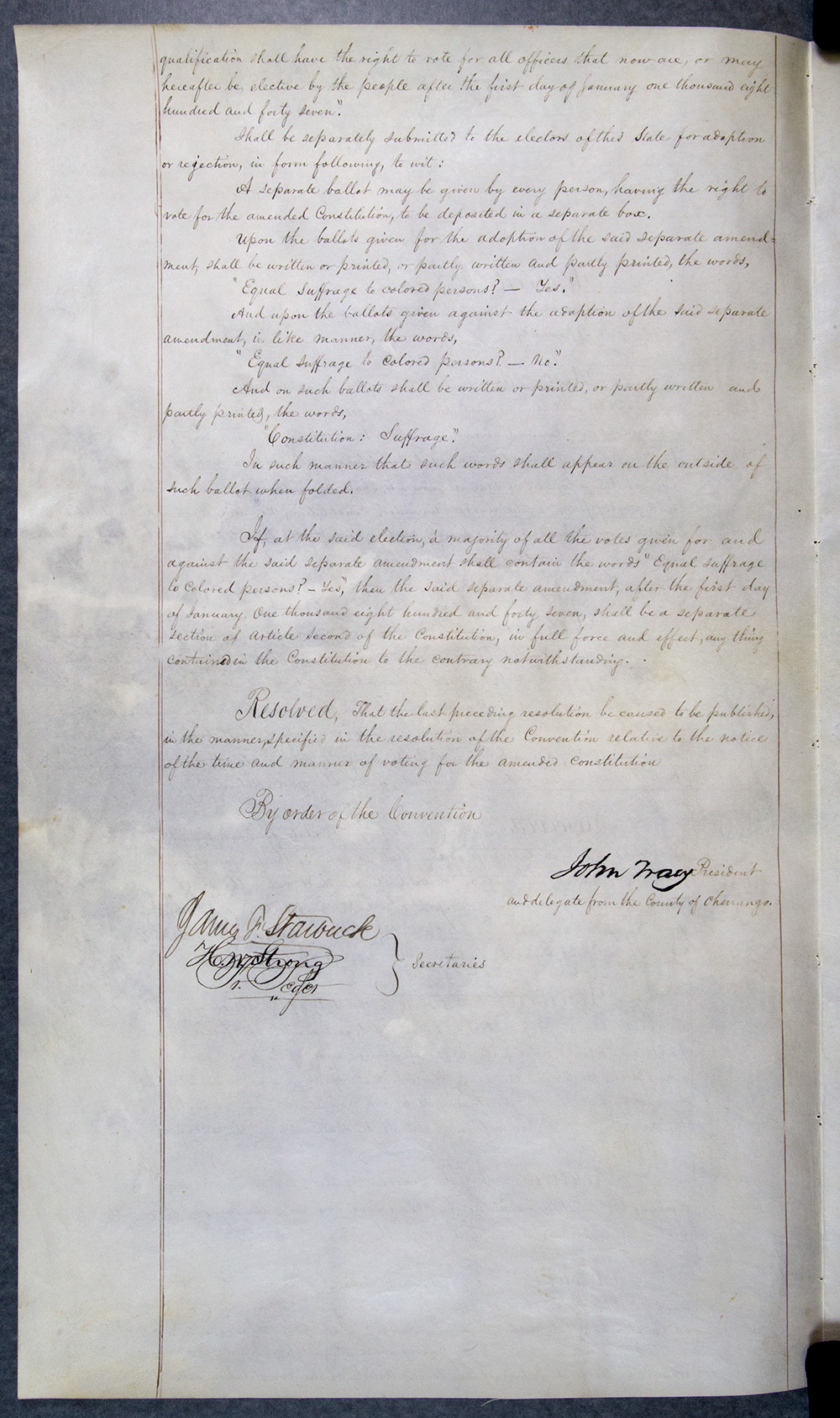Third Constitution of the State of New York page 2