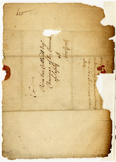 Load Letter from the Westchester County Committee of Safety in Main Document Viewer
