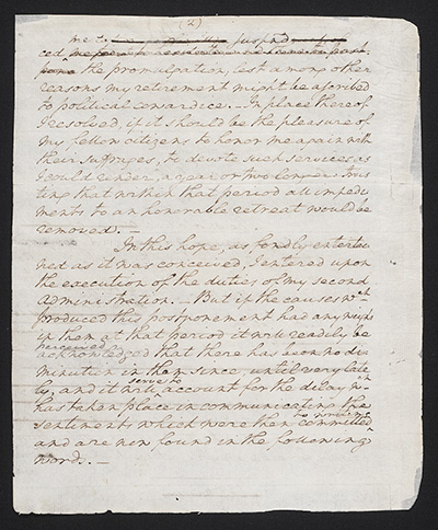 First draft of farewell address : manuscript, 1796 May 15 thumbnail page 2