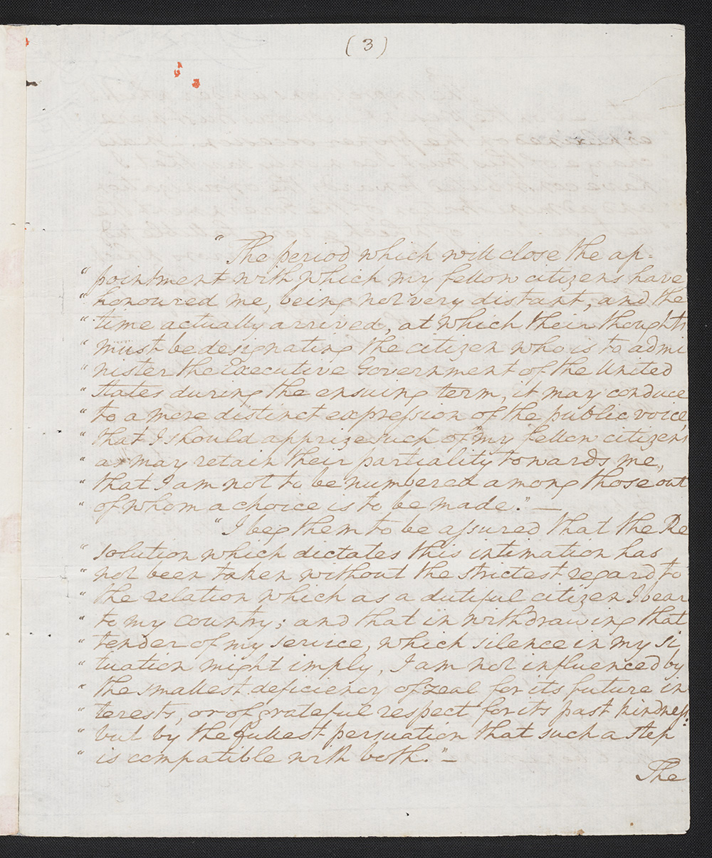 First draft of farewell address : manuscript, 1796 May 15 page 3