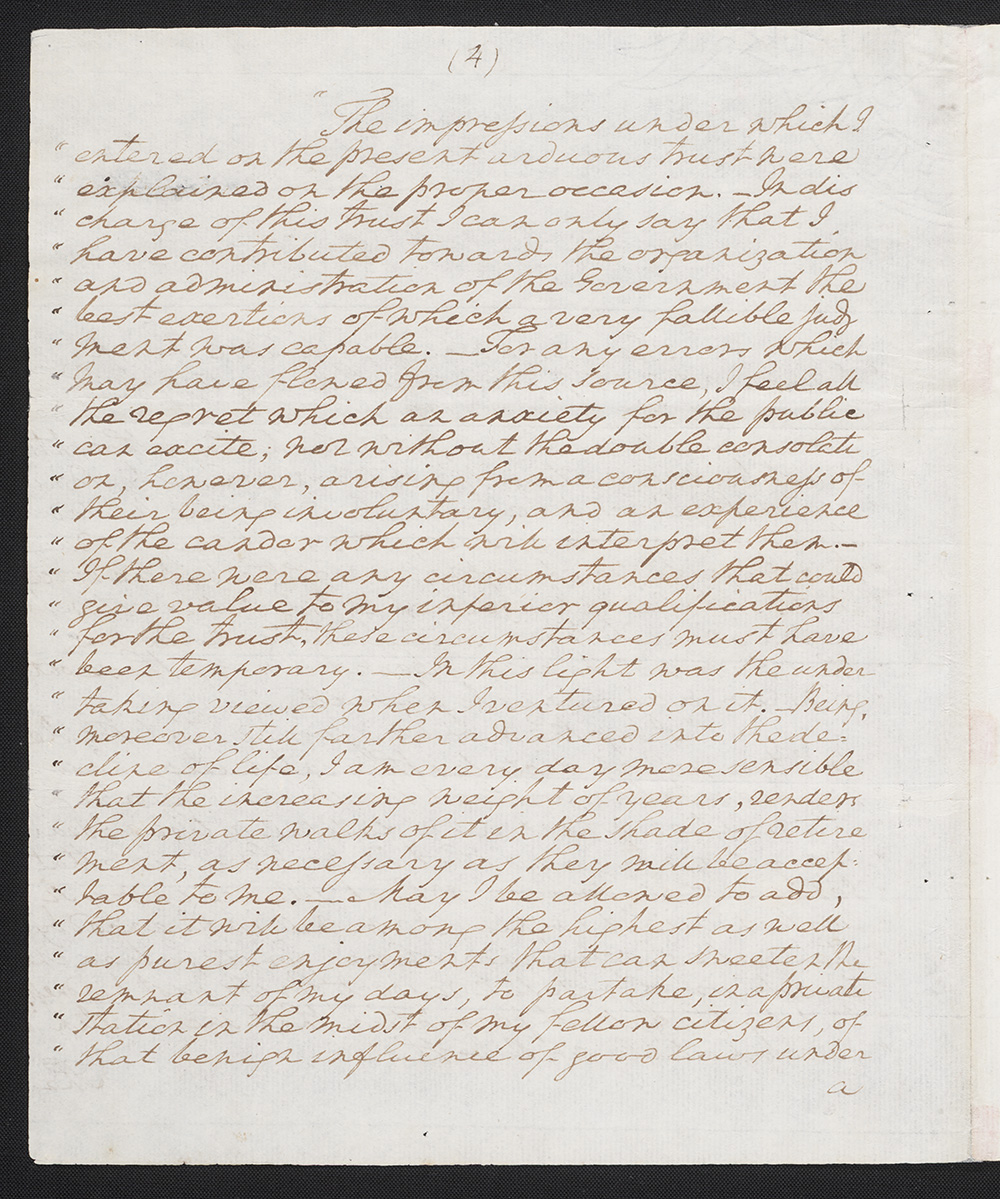 First draft of farewell address : manuscript, 1796 May 15 page 4