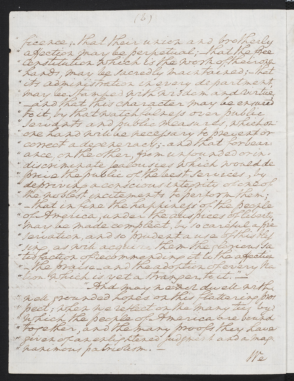 First draft of farewell address : manuscript, 1796 May 15 page 6