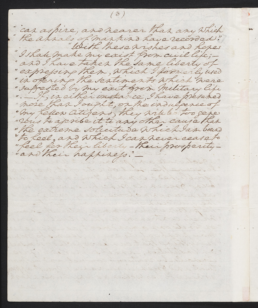 First draft of farewell address : manuscript, 1796 May 15 page 8