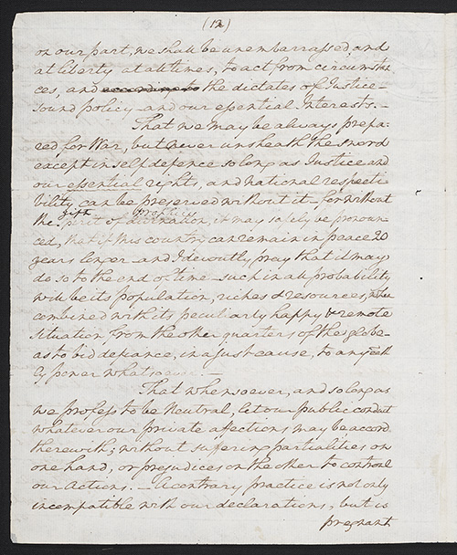 First draft of farewell address : manuscript, 1796 May 15 thumbnail page 12