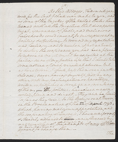 First draft of farewell address : manuscript, 1796 May 15 thumbnail page 15