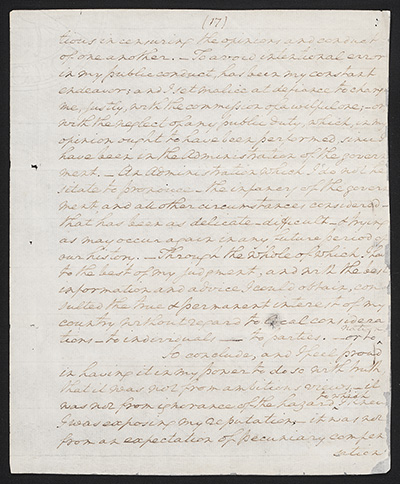 First draft of farewell address : manuscript, 1796 May 15 thumbnail page 17