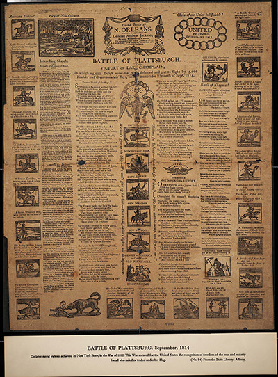 Battle of Plattsburgh and victory on Lake Champlain : in which 14,000 British myrmidons were defeated and put to flight by 5000 yankees and Green-mountain Boys on the memorable eleventh of Sept. 1814. thumbnail page 1