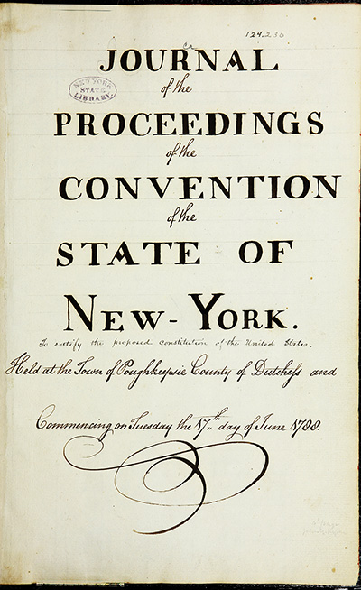 Journal of the Proceedings of the Poughkeepsie Convention thumbnail page 2